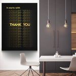 Load image into Gallery viewer, It starts with Thank you - The Art Of Grateful
