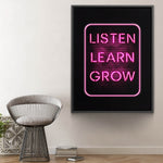 Load image into Gallery viewer, Listen, Learn, Grow (Queen) - The Art Of Grateful
