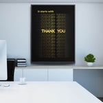 Load image into Gallery viewer, It starts with Thank you - The Art Of Grateful
